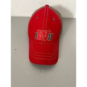 Red Brown TWU‎ Baseball Cap Hat Adjustable Strap Cotton Blend